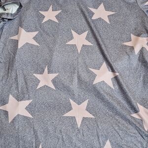 Gray and Pink Star Patterned  Capri sleep Set.